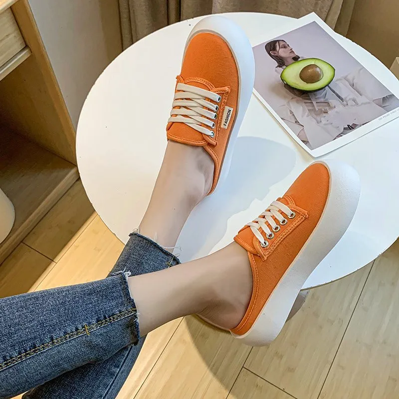 

Flat Shoes Female Ladies' Slippers Luxury Slides Low Loafers Cover Toe Platform Slipers Women Designer Soft Summer 2021 Cross-ti