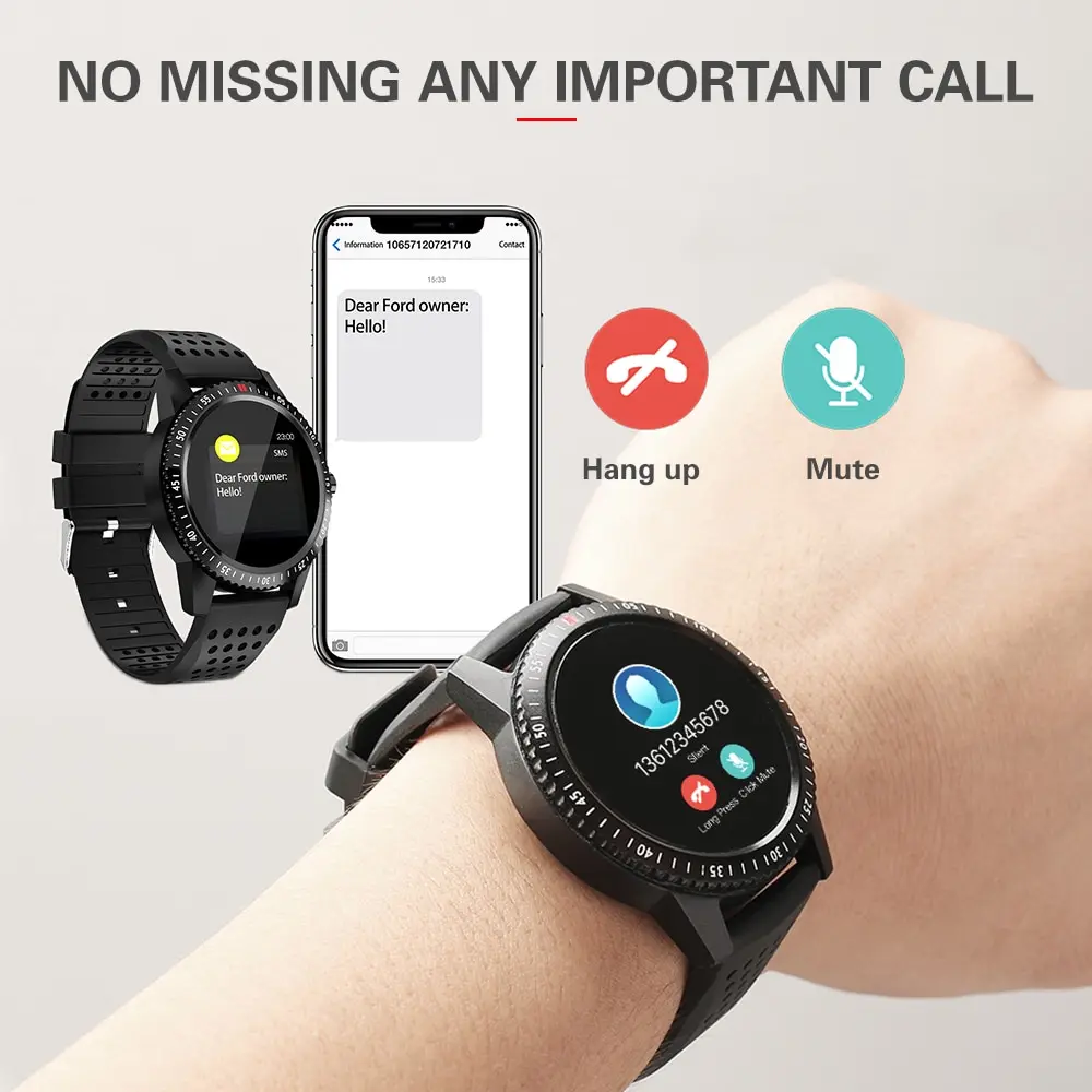 

Bracelet Smart Watch For Android IOS 30 Days Standby Smartwatch IP67 Waterproof Wearable Device Fitness Equipment Pedometer