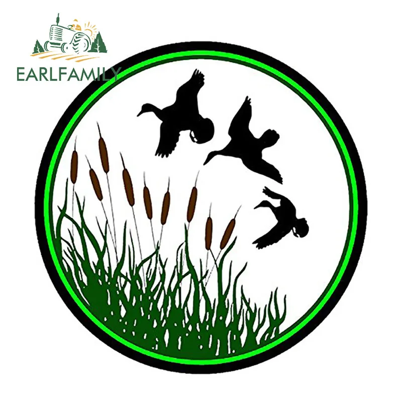 EARLFAMILY, 12 см x 12 см, Охотничья наклейка на утку, забавные наклейки на автомобиль, автомобильный Стайлинг, водонепроницаемый, сделай сам, авто мотор, Декор, графика