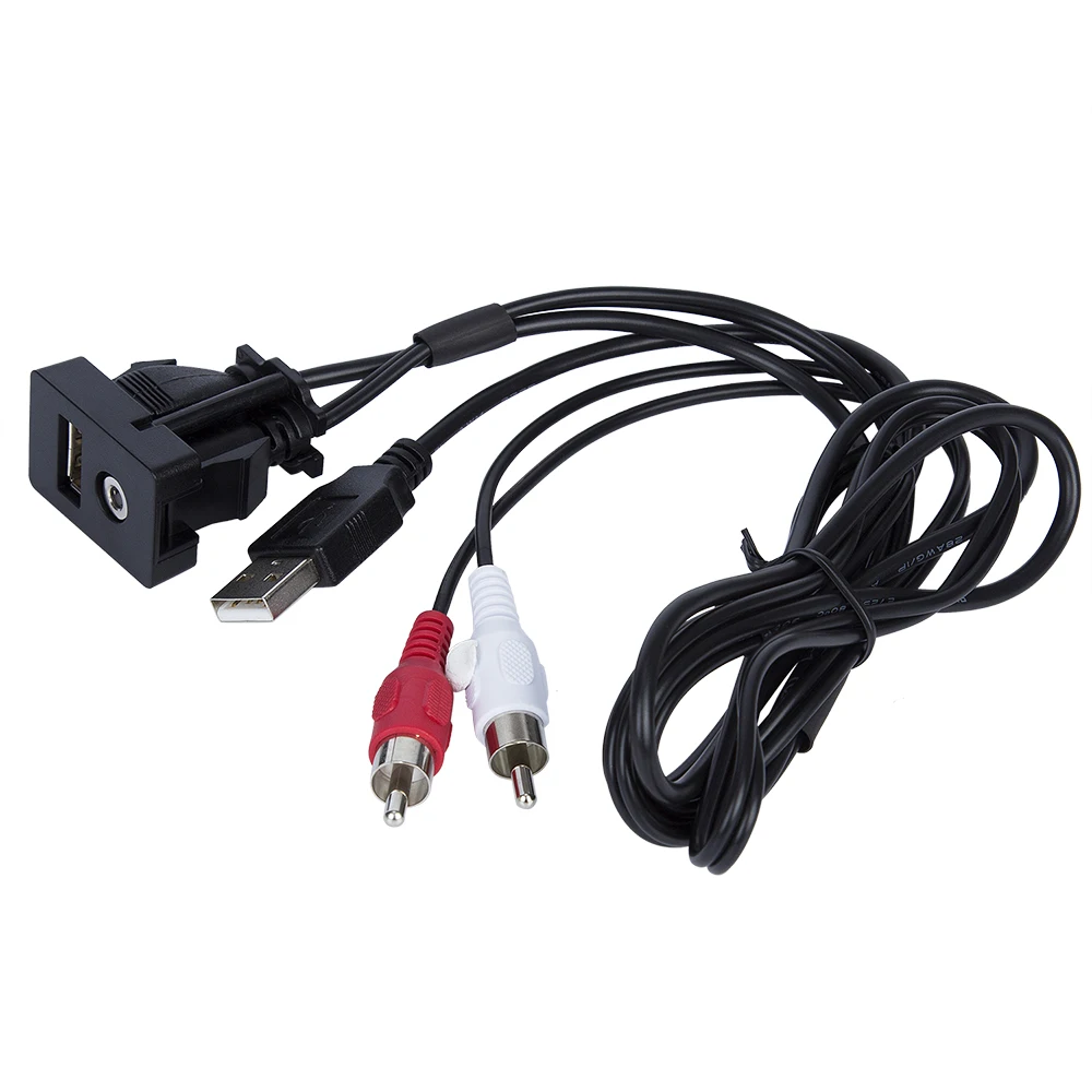 1 м AUX для машины кабель RCA адаптер переключатель с 3 5 мм аудио разъем usb удлинитель