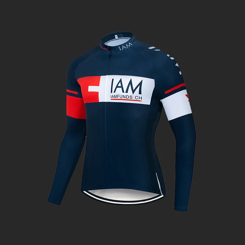 IAM 2019 Зимняя Теплая Флисовая одежда для велоспорта профессиональная команда
