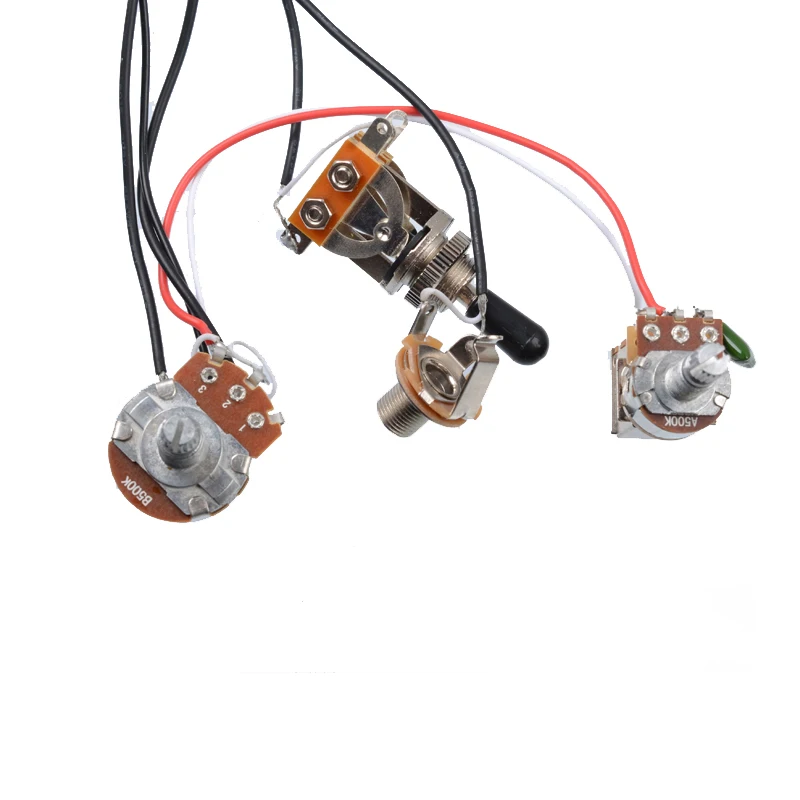 Переключатель для гитары предварительно смонтированный монтажный жгут томов и