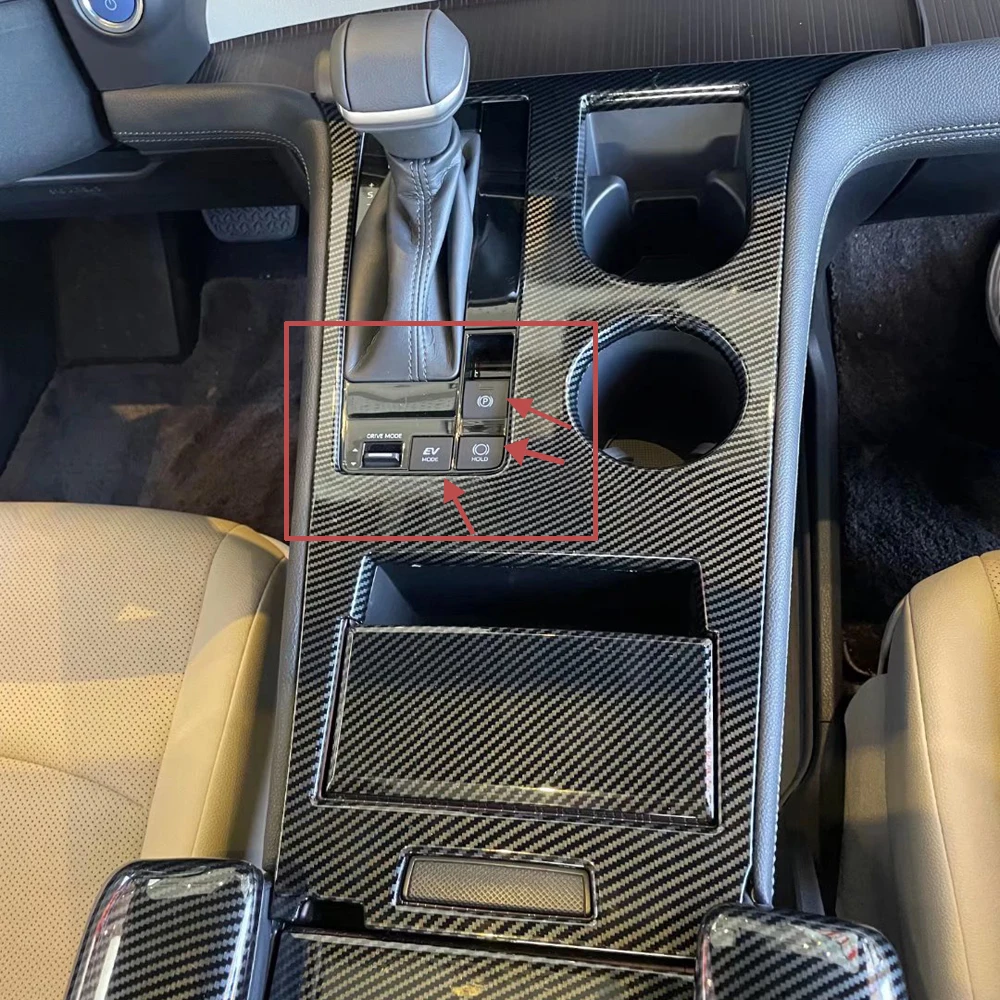 

For Toyota Sienna 2021 2022 Car Styling Central Handbrake Auto H Buttons Decorative panel Covers Stickers Trim Accessories