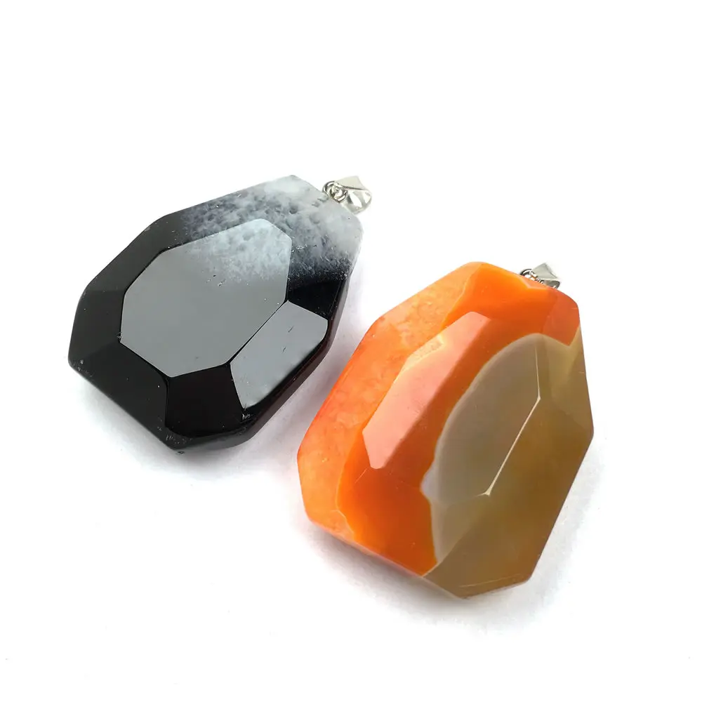 

2020 Natural Stone Unique Pendant Agates Irregular Charms Jewelry Findings DIY For Making Jewelry Neckalce Accessories