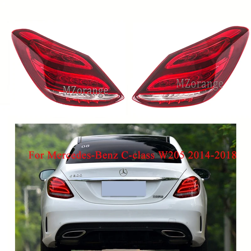Для Mercedes-Benz C-class W205- задний светильник тормозной светильник заднего бампера светильник противотуманный фонарь задний стоп-сигнал хвост светильник s