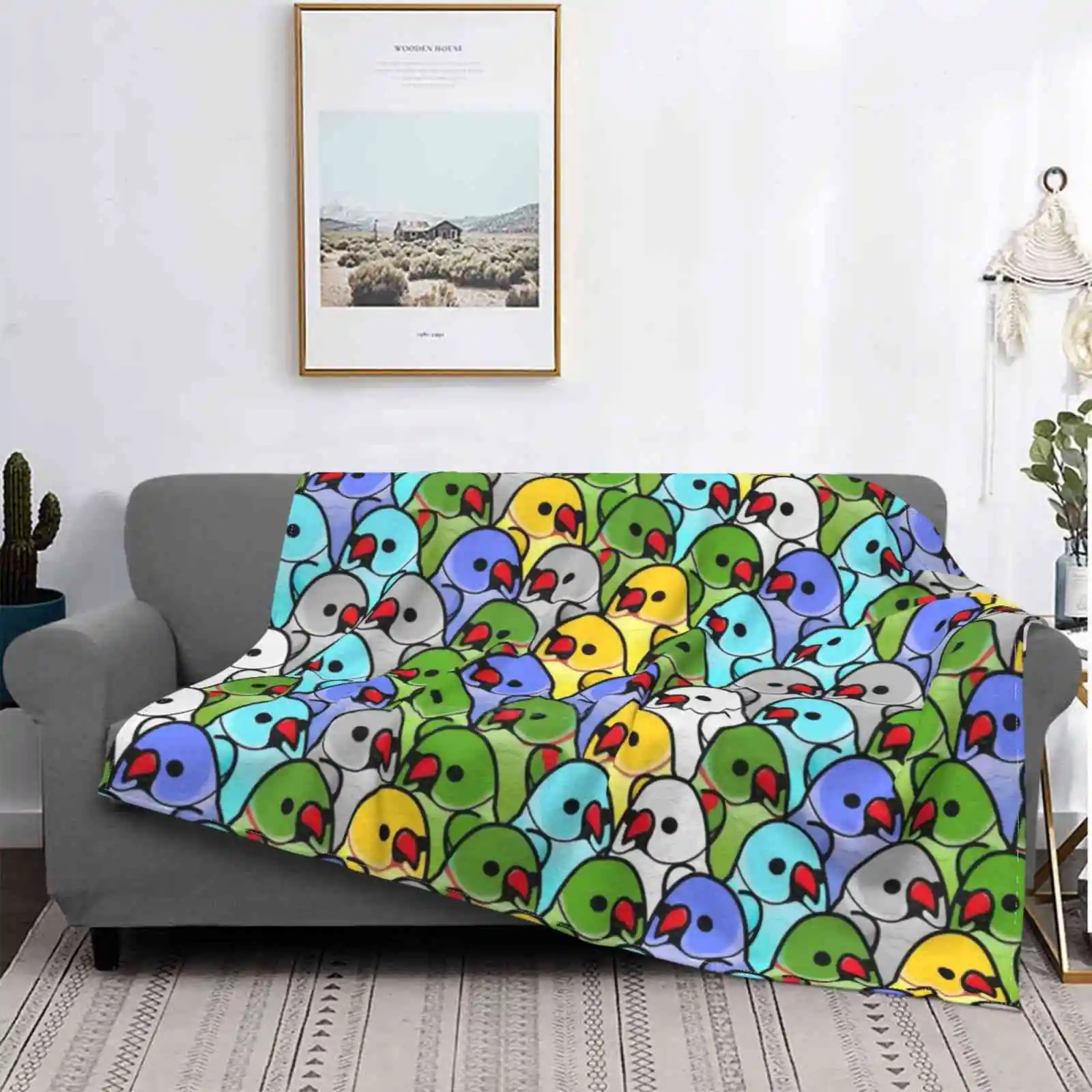 

Пушистые ползунки! Manta suave con cuello de anillo para hombre y mujer, cobija suave с изображением паяльника, cacatua, cacatua afri