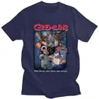 Новинка, футболка Gremlins Mogwai, Мужская хлопковая футболка с коротким рукавом, с графическим принтом в стиле 80-х, с изображением монстра