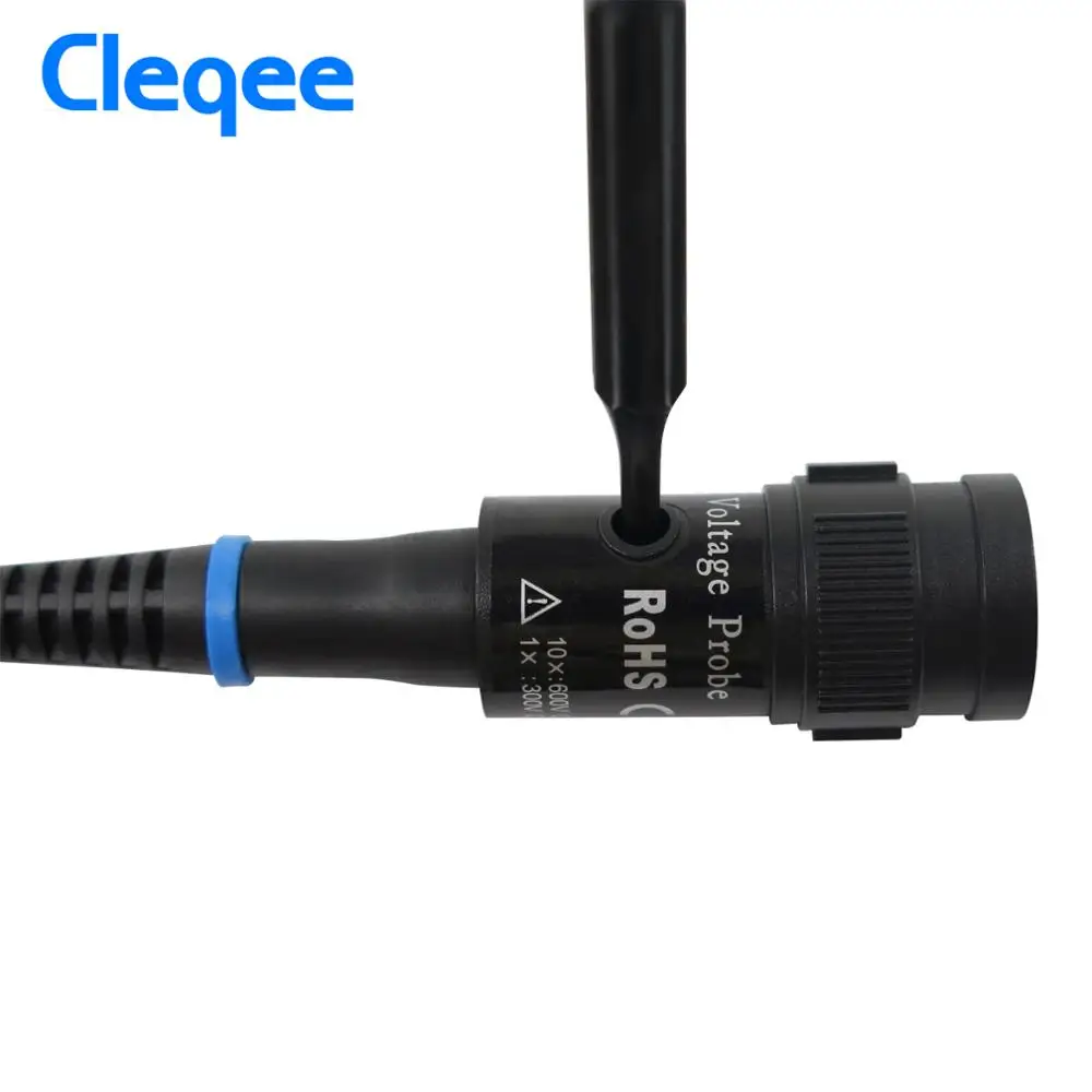 Cleqee высокое качество P2000 серии dc-60mhz~ 200 мГц осциллограф зонд для Tektronix HP x1/X10 p2060 p2100 P2200 BNC Тесты привести комплект