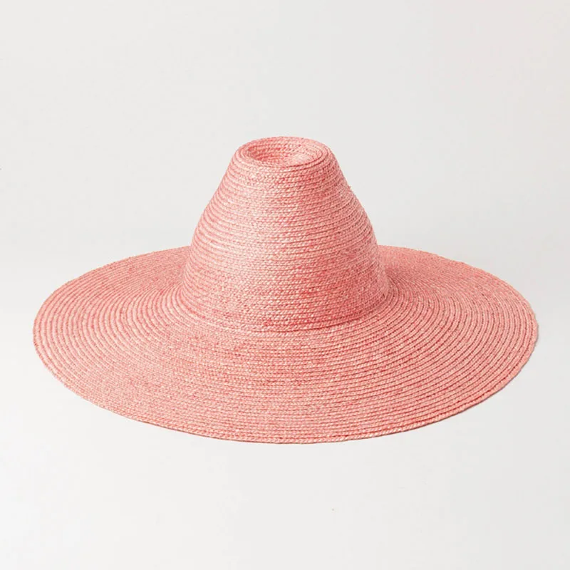 Шляпка от солнца с широкими полями и коническим верхом 15 см | Аксессуары для