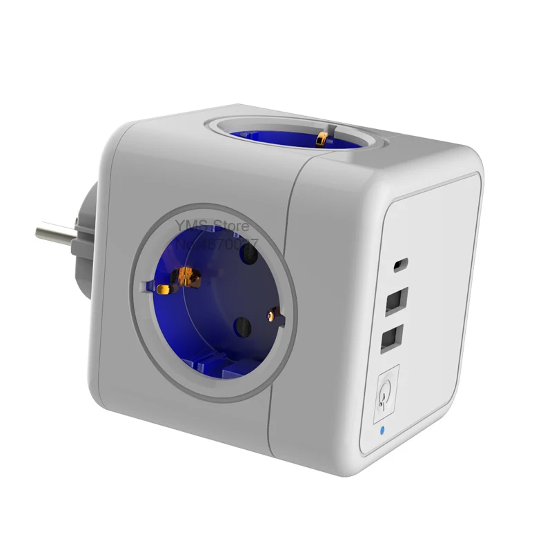 Sopend тройник в смарт розетка и Штепсель по стандарту ЕС Мощность куб