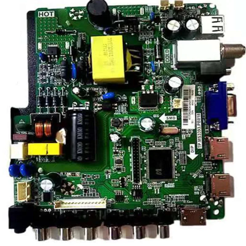 Brand new original tp.ms3393.pb818 main board 45v-63v 25W free remote control one key switching resolution HD fHD