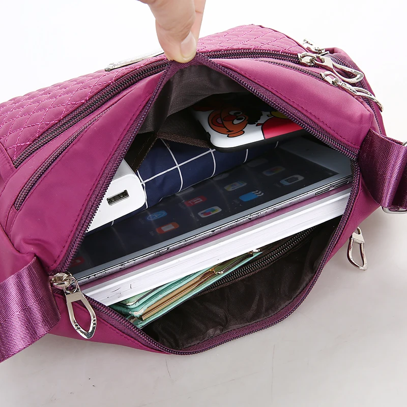 

Luxury Women Messenger Bag Waterproof Nylon Shoulder Bags Casual Top-handle Ladies Handbag Travel Tote Women's Crossbody Bag