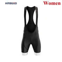 hirbgod classic black cycling bibs shorts women road bicycle outdoor wear summer gel pad breathable spandex rainbow colors style