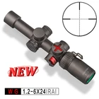 Тактический прицел для винтовки Discovery WG 1,2-6X24 Go, осветительный прицел для охоты R  G с пуля руль, индикатор угла, пузырьковый локатор