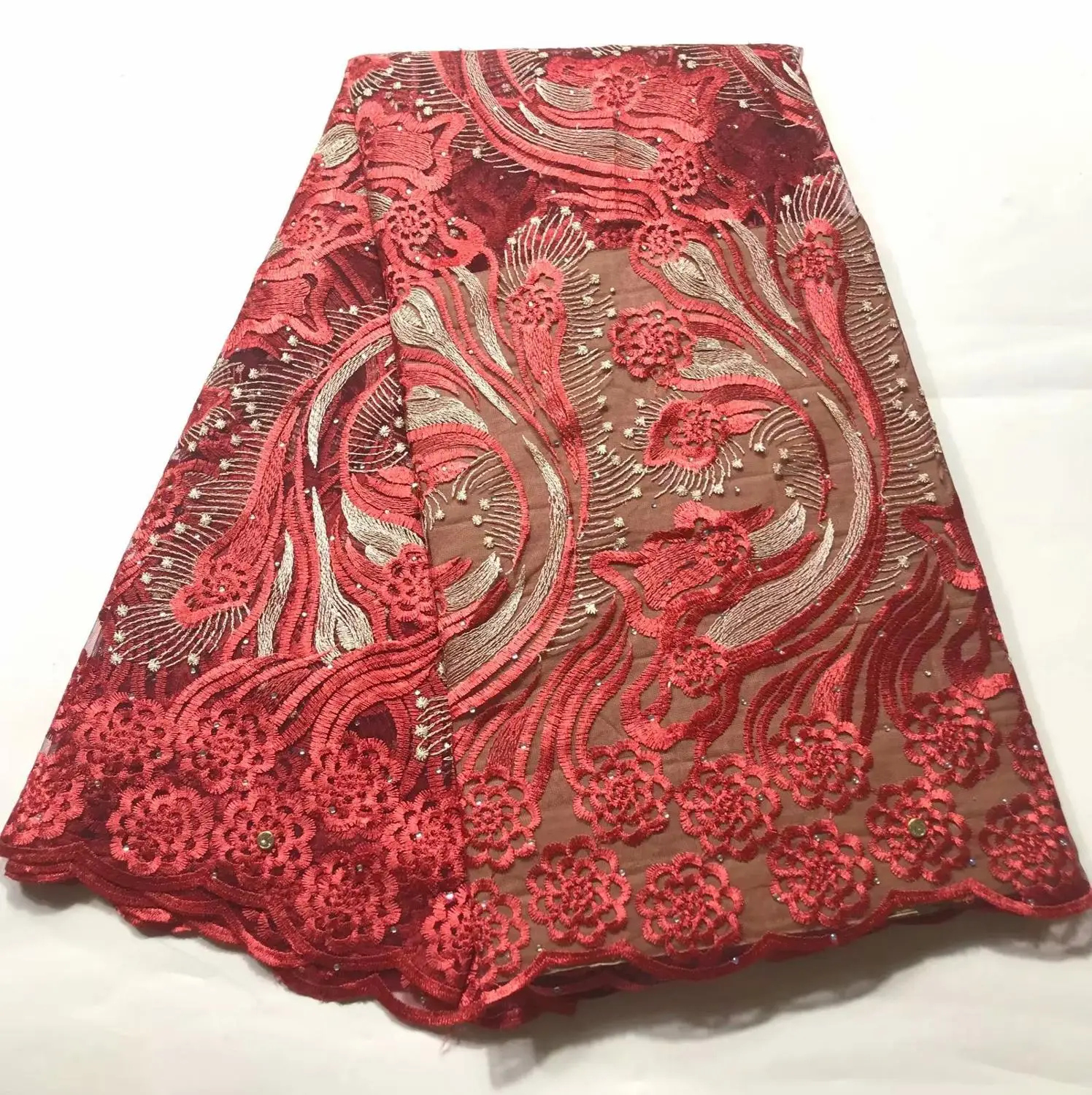 2019 новая небесно голубая африканская кружевная ткань высокого качества модная