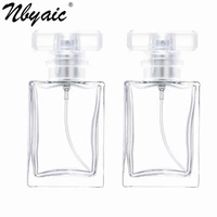 nbyaic 50pcs perfume sub bottle 30ml50ml frosted t shaped lid clear glass bottle perfume replacement empty bottle