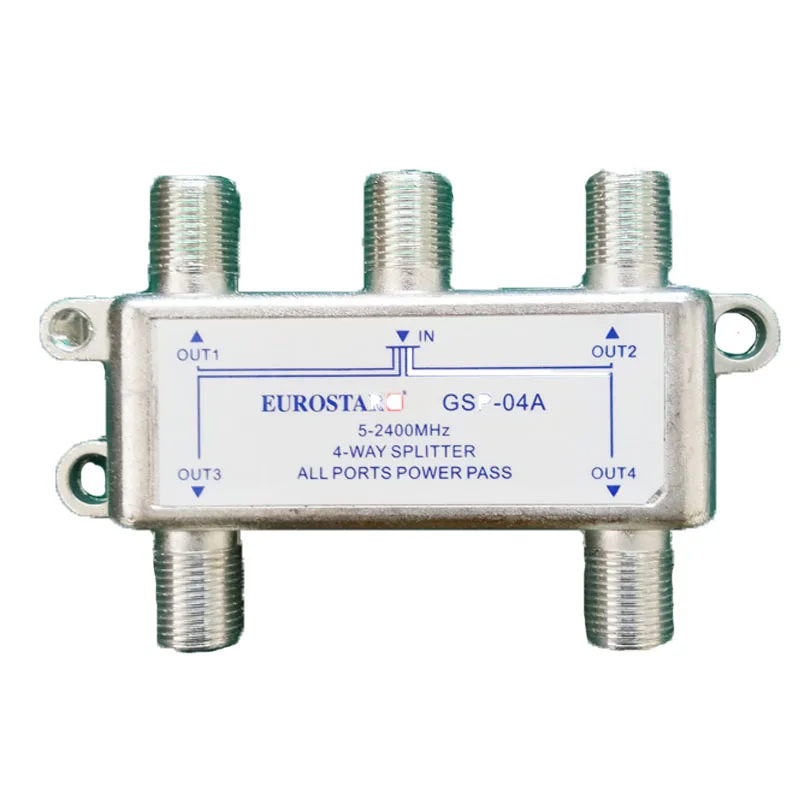 4-сторонний спутниковый сплиттер для приема ТВ синхронная антенна из цинкового