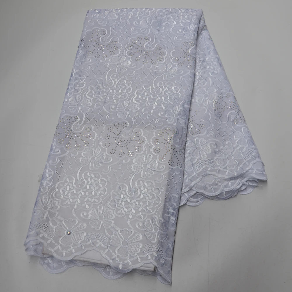 Белая Корейская сухая кружевная ткань мягкая хлопковая африканская швейцарская