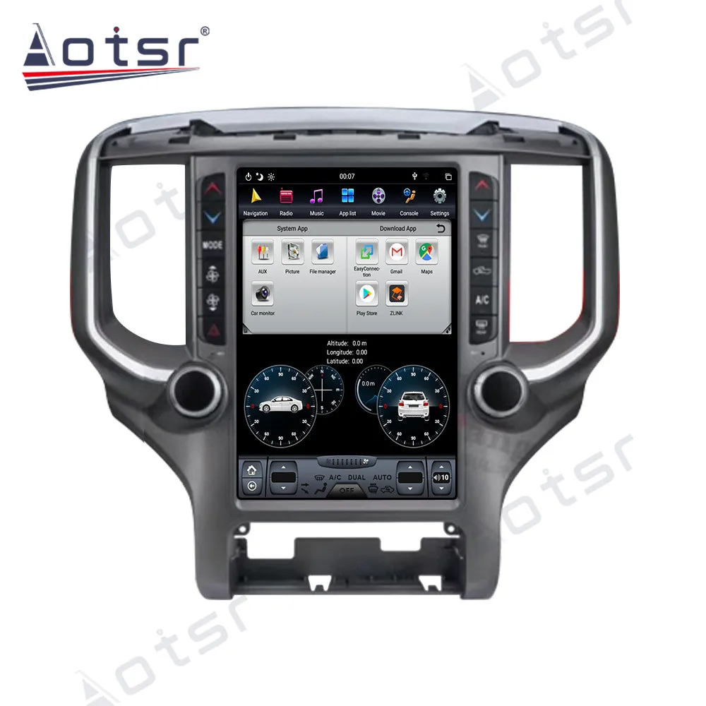 Android 9 0 Автомобильный мультимедийный dvd-плеер для Dodge RAM 1500 радио 2018 - 2020 PX6 4G + 64GB HD