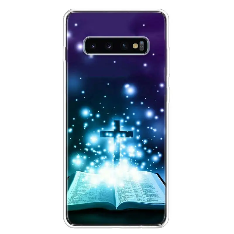 Дизайнерский чехол для телефона Christian Cross Samsung Galaxy S10 S20 S22 S21 FE Ultra S10E S9 S8 Plus + S7 Edge J4 Lite