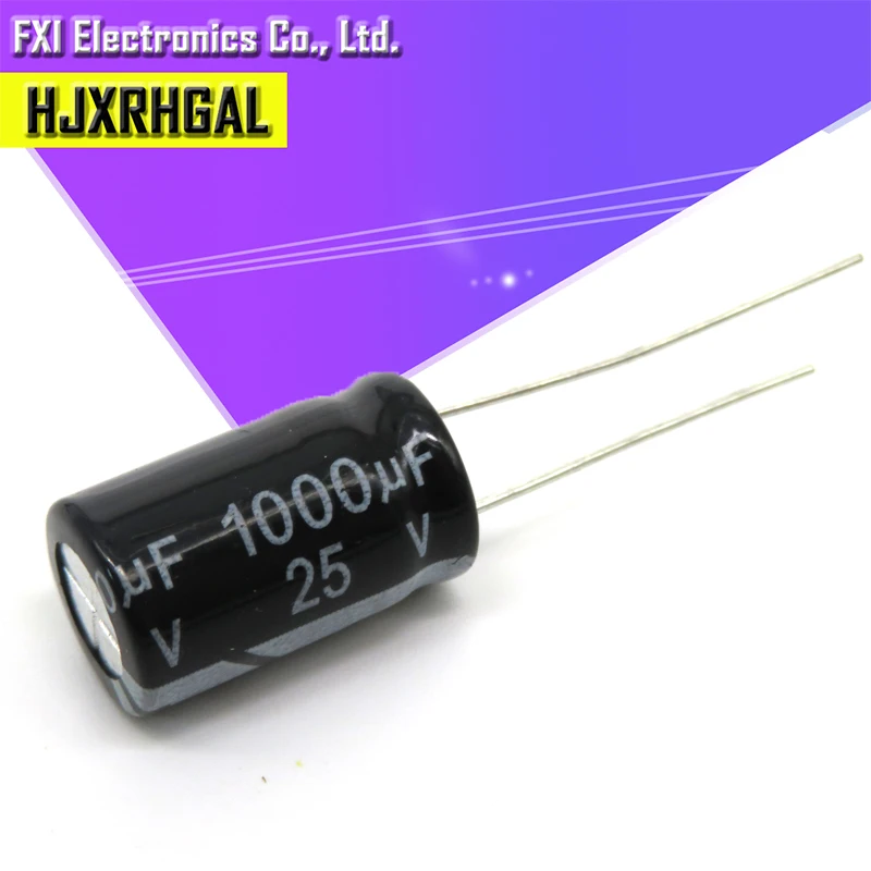 20 шт 25V1000UF 10*17 мм 1000 мкФ алюминиевая крышка 25В 17*10 электролитический конденсатор с