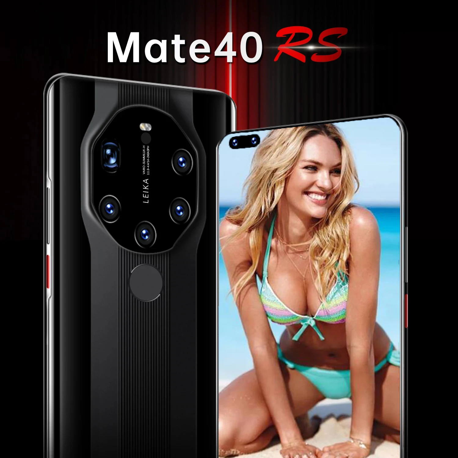 

New Global Version Smartphone Mate40 RS 16G 512G 24MP 50MP Android 10 Unlocked 6800mAh Dual SIM 4G 5G Network Snapdragon 888