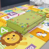 foldable cartoon play mat kid rug puzzle infant carpet waterproof early education gym baby crawling pad rug developing mat