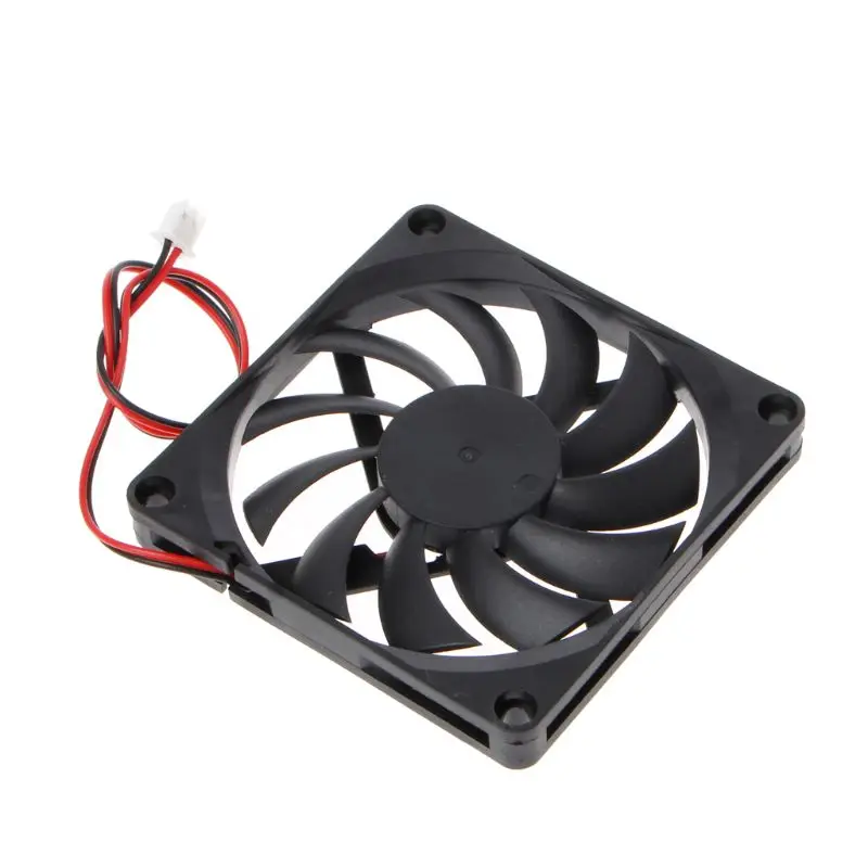 

24V 2-Pin 80x80x10mm PC Computer CPU System Heatsink Brushless Cooling Fan 8010 K1AA