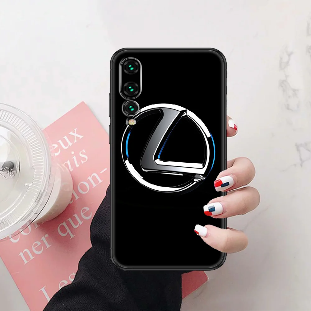 

lexuses Brand Car Cool Phone case For Huawei P Mate P10 P20 P30 P40 10 20 Smart Z Pro Lite 2019 black art shell luxury coque