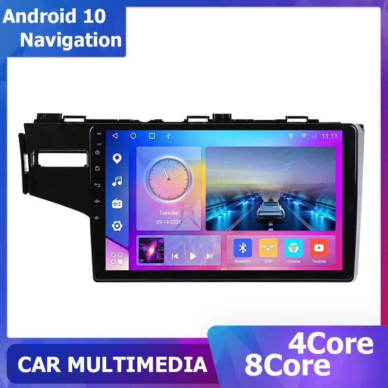 

Автомобильный радиоприемник 10 дюймов для Honda Fit 2014, 2015, 2016, 2017, 2018, Android 10, мультимедийный видеосигнал DSP, 2Din, Автомобильный GPS, 6 + 128G, 8 ядер