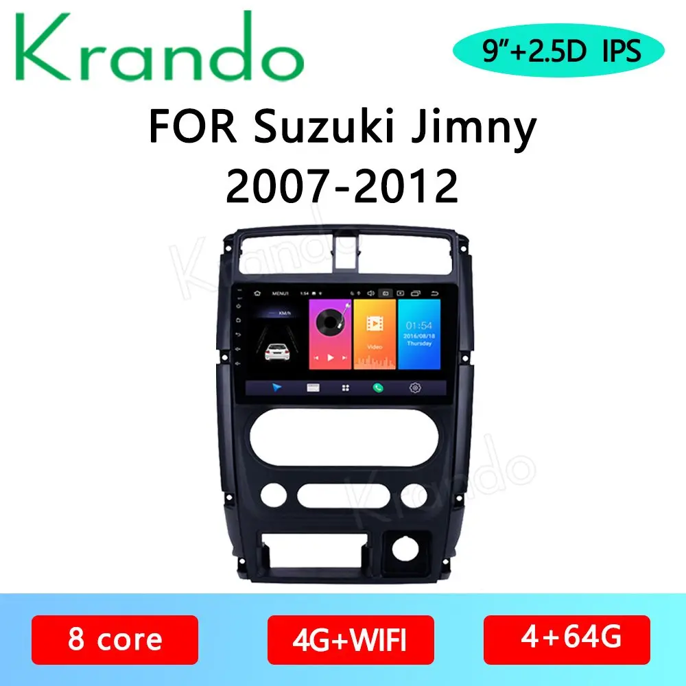 Автомобильный мультимедийный радиоприемник Krando Android 10 0 9 дюймов IPS Full Touch для Suzuki