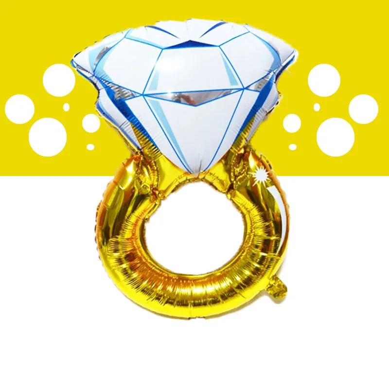 Свадебное кольцо с короной и бриллиантами для пар воздушный шар из алюминиевой