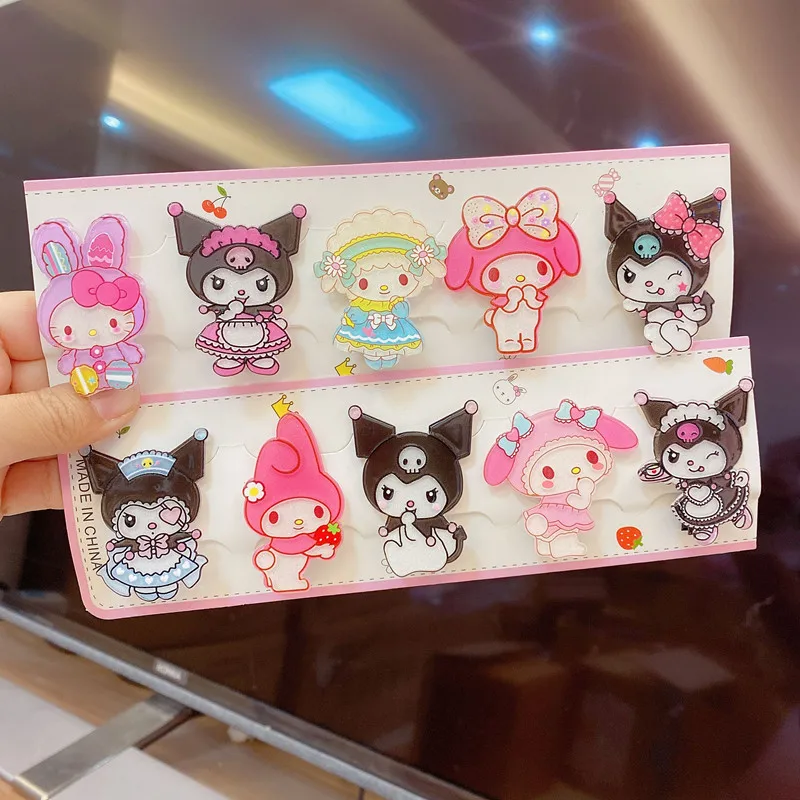 5 шт. sanrio заколка для волос hello kitty аксессуары мультяшная девочек детская My Melody |