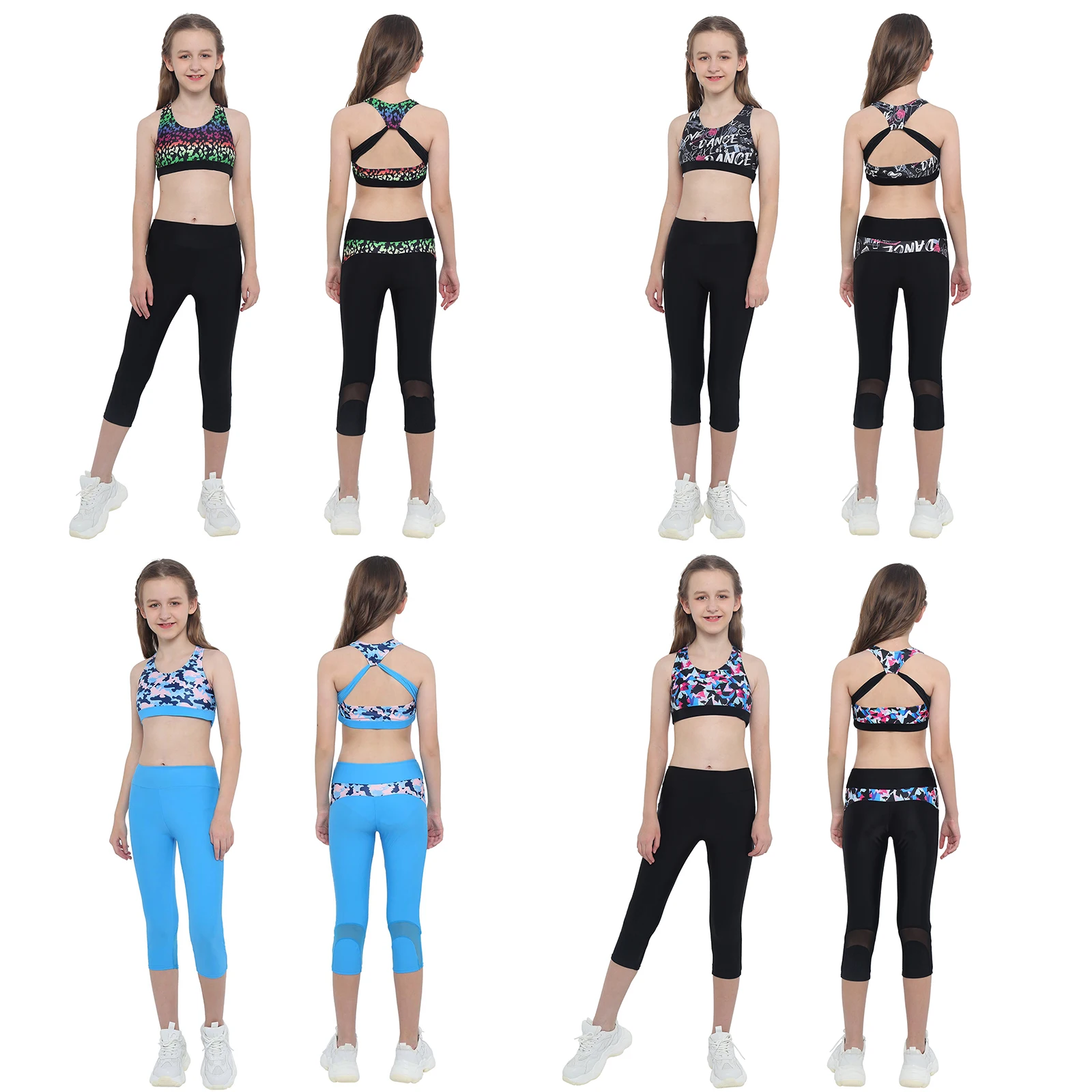 2 предмета детское платье для девочек с принтом спортивный костюм без рукавов