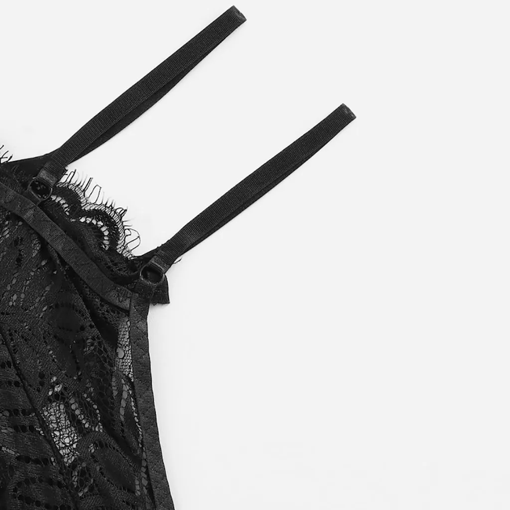 Новинка черный женский сексуальный комплект нижнего белья с бюстгальтером