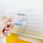 PP прозрачный мини-бокс Многофункциональный Органайзер коробка для хранения для васи ленты наклейки бумажные зажимы товары для искусства