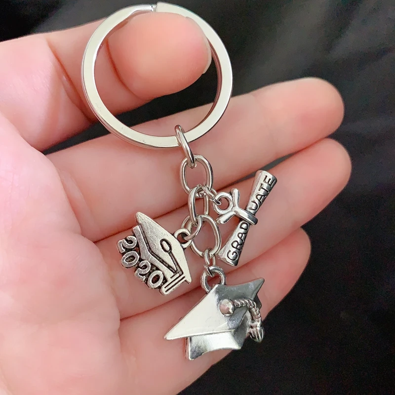 1 keychain diploma graduation cap 2020 2021 2022 science school inspirational gift jewelry | Украшения и аксессуары