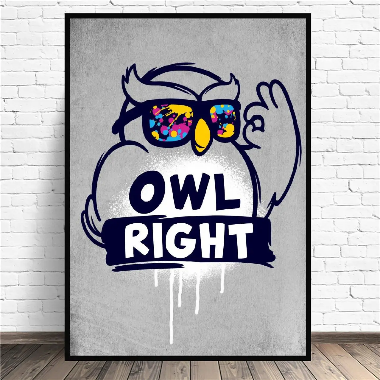 Сова прямо из плотной ткани настенные скульптуры животных абстрактный