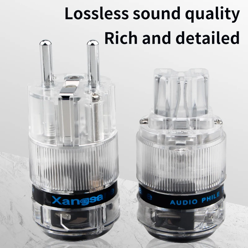 Адаптер Hi-Fi вилка усилителя мощности звуковых частот с прозрачной оболочкой