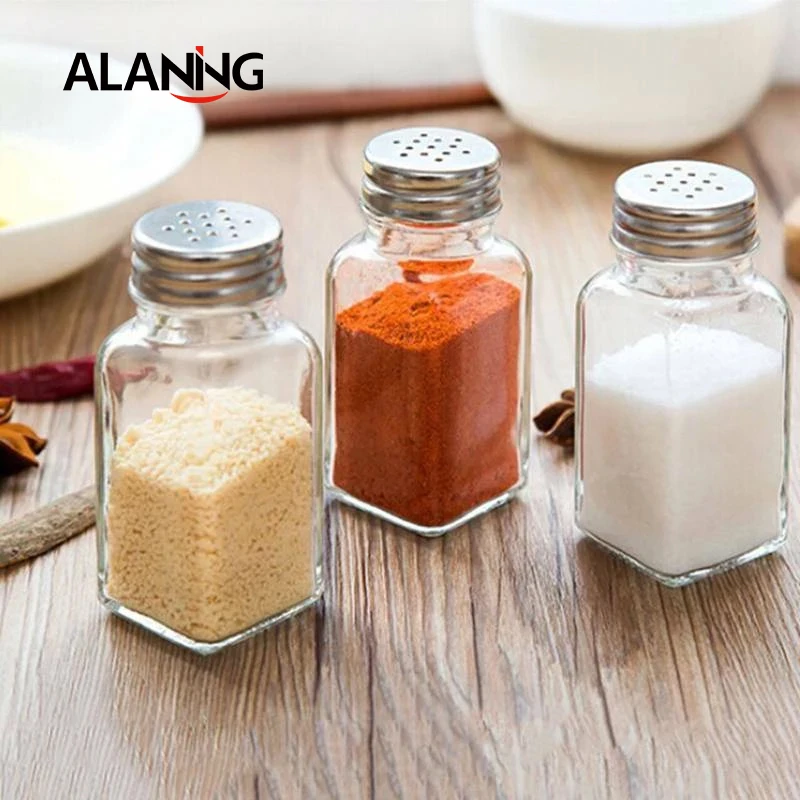 

1PC Glass Cruet Condiment Bottles Seasoning Cans Pepper Salt Shaker Spice Jar Kitchen Cooking Tools