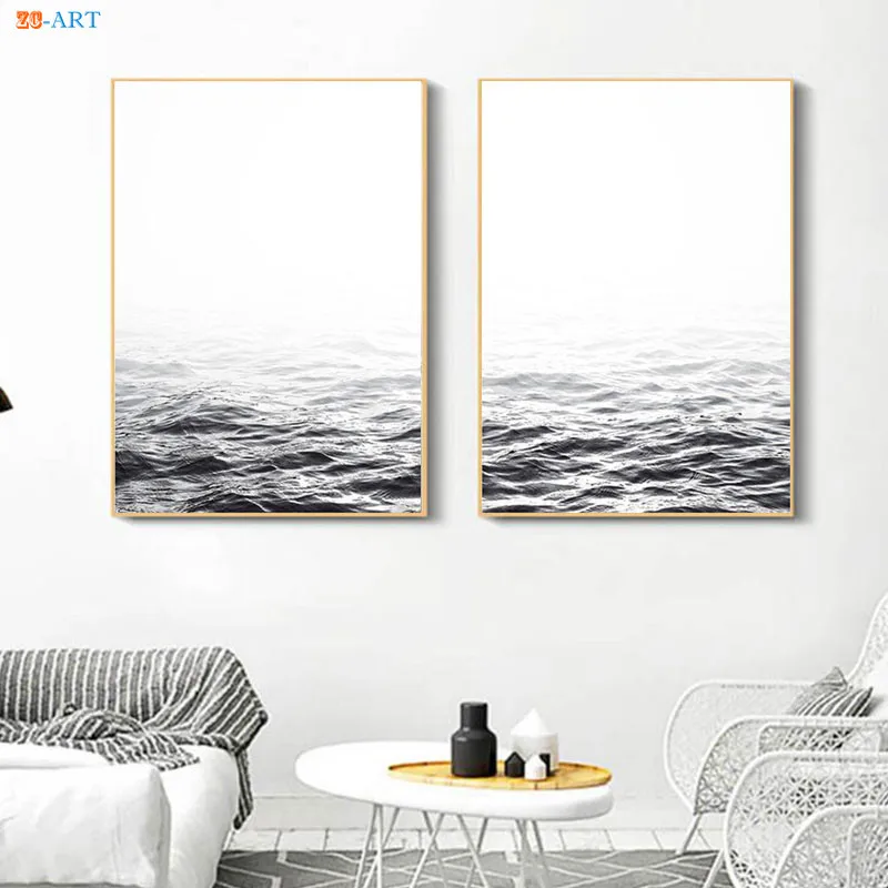 Пляжный плакат океан холст настенное искусство закат печать живопись