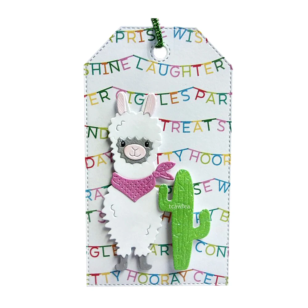 Кактус с Альпака металла резки плашки растения животных кукла трафарет для DIY