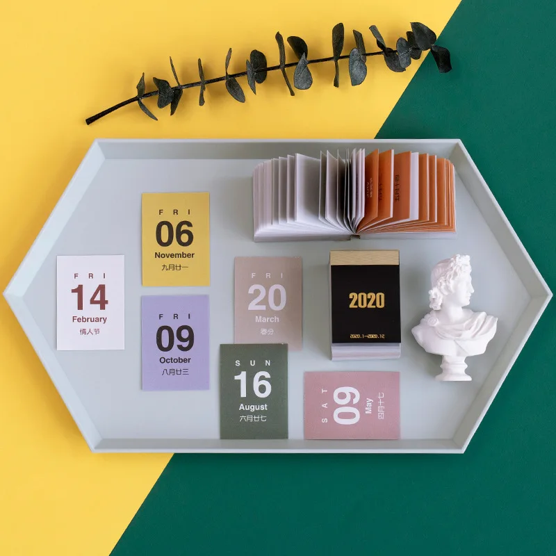 Morandi настольный мини-календарь 2020 календарь на 366 дней домашний школьный офисный