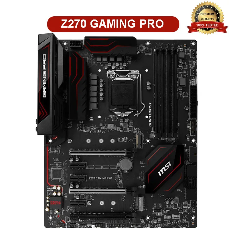 Материнская плата для MSI Z270 GAMING PRO LGA 1151 Intel DDR4 USB3.1 HDMI DVI 64 Гб используется