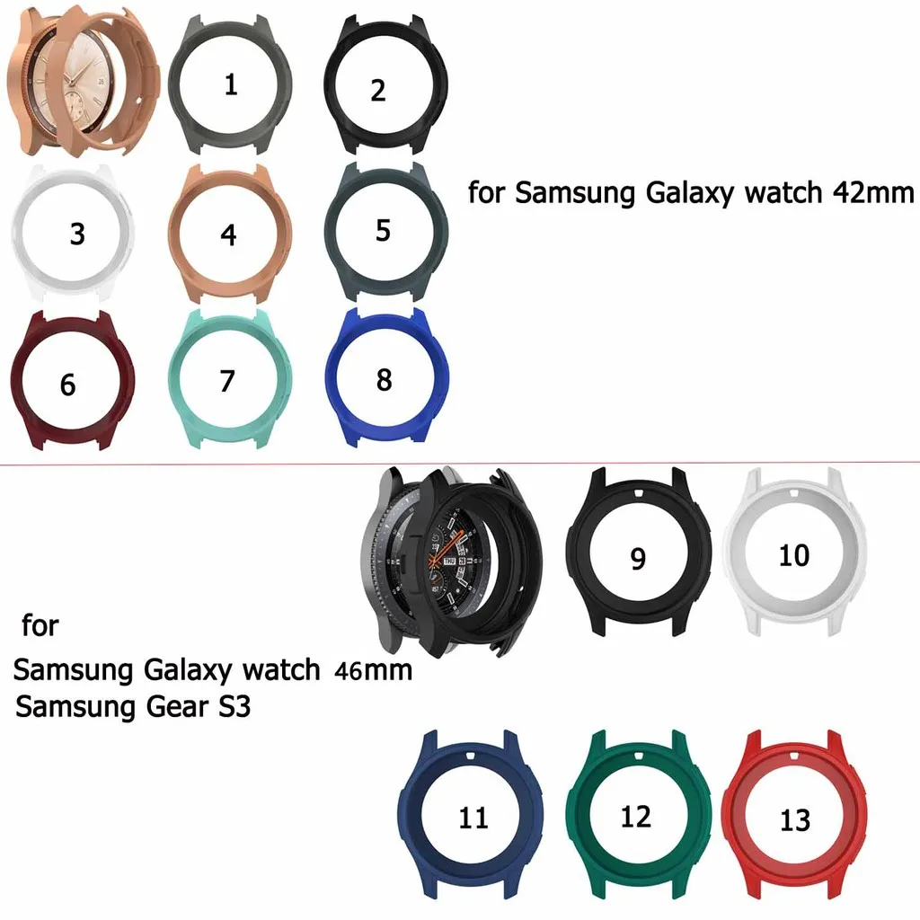 

Silicone Cover Case Protector for Samsung Galaxy Watch 42mm 46mm Accessories