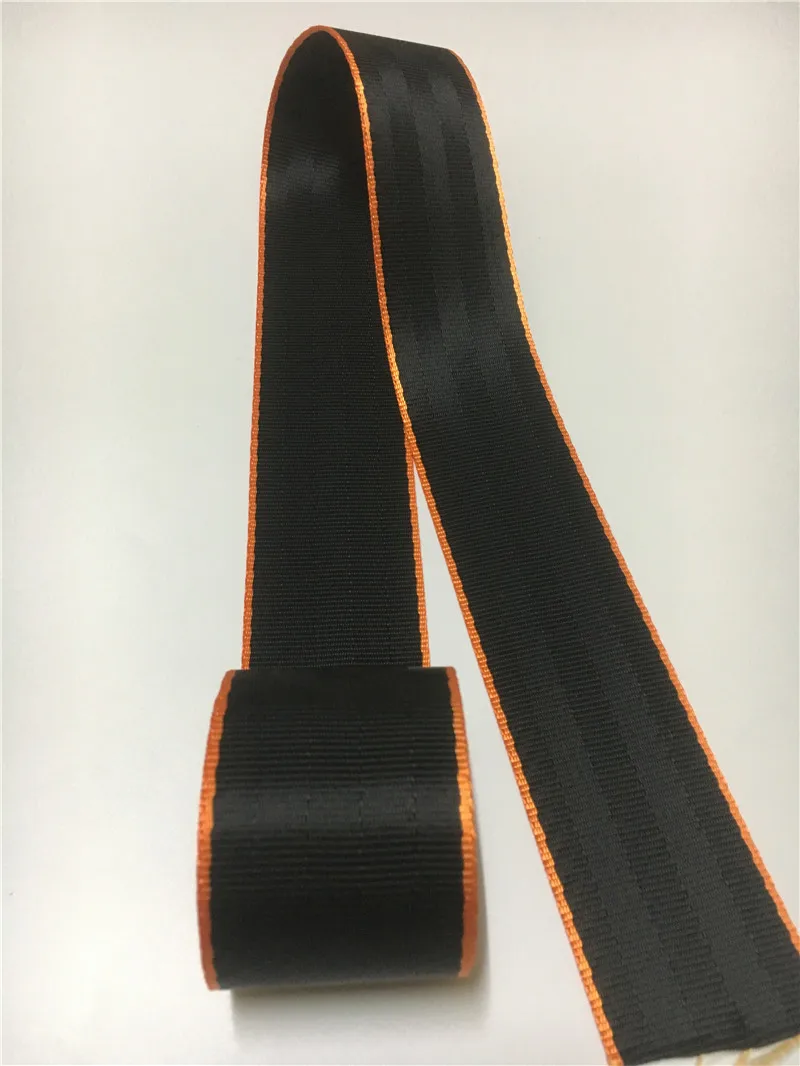 Ремень автомобильный черного и оранжевого цвета 3-36 м в рулоне 3 C | Дом сад