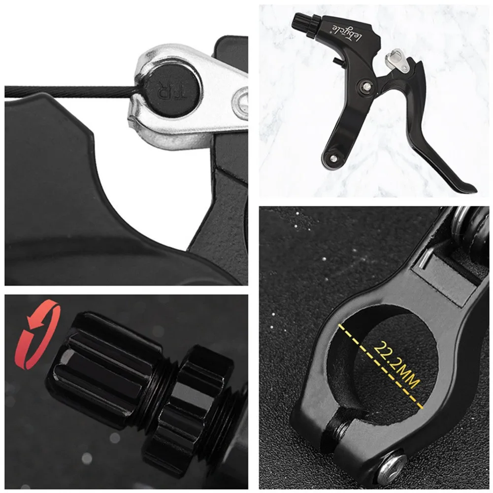 

1 Pair Aluminum Alloy Bicycle Road Bike Handle Hand Bar Brake Lever 22.2mm Left And Right Universal Type Cycling Accessory
