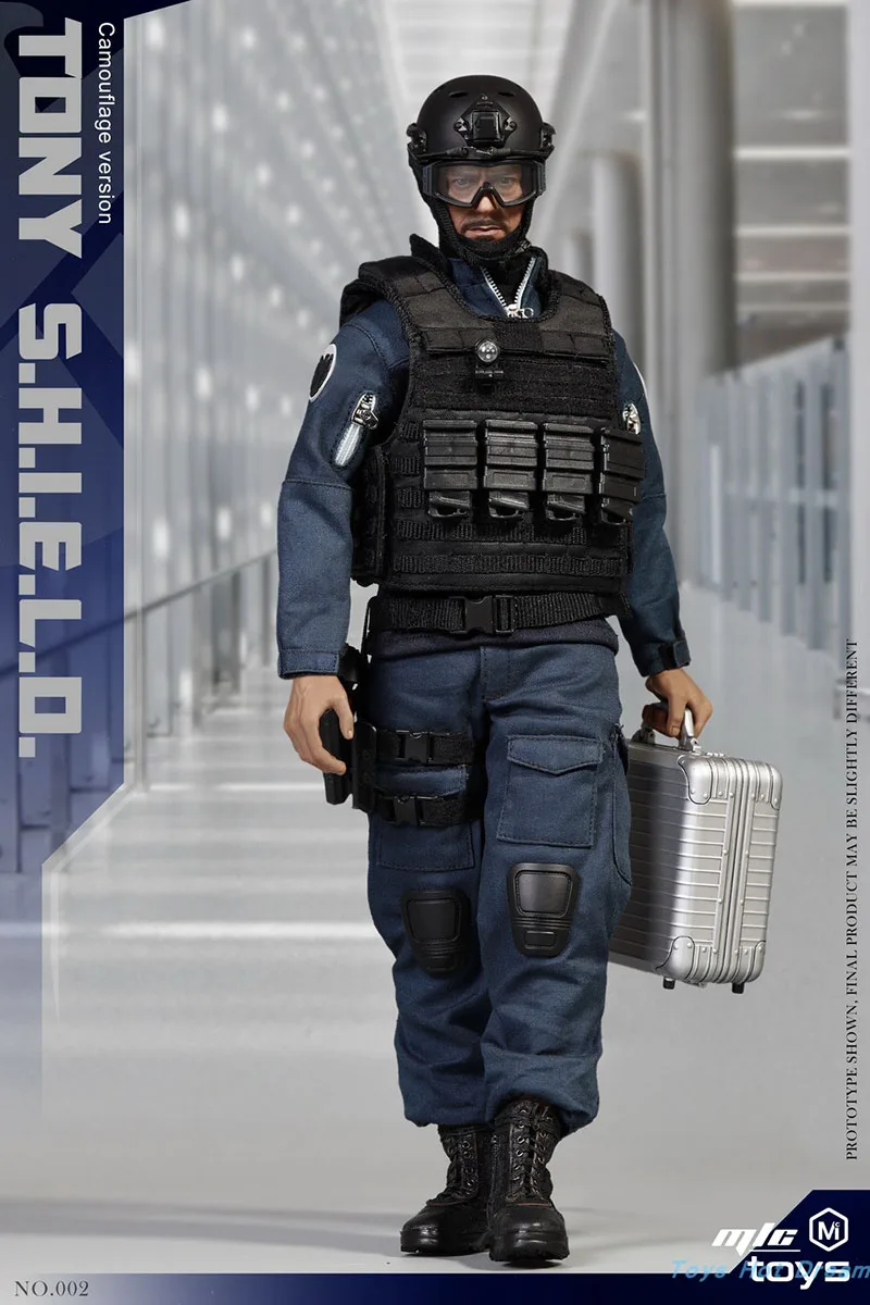 

MICTOYS 002 1/6 Stealth Version Tony Uniform Counter-terrorism Special Elite Movable Action Figure Doll Model for Fans