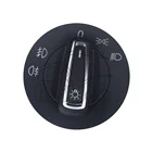 Переключатель фар, сенсорный модуль, матовый хром для SKODA Octavia Rapid Fabia 5E0941431F 5E0941431M