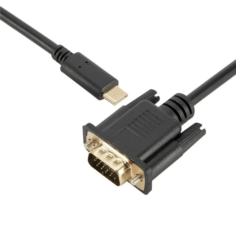 Кабель для передачи данных с переходником Type-C на VGA 1 8 м 1080P | Электроника